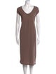 James Perse Scoop Neck Midi Length Dress
