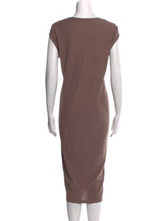 James Perse Scoop Neck Midi Length Dress