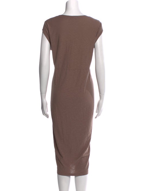 James Perse Scoop Neck Midi Length Dress