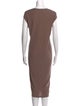 James Perse Scoop Neck Midi Length Dress