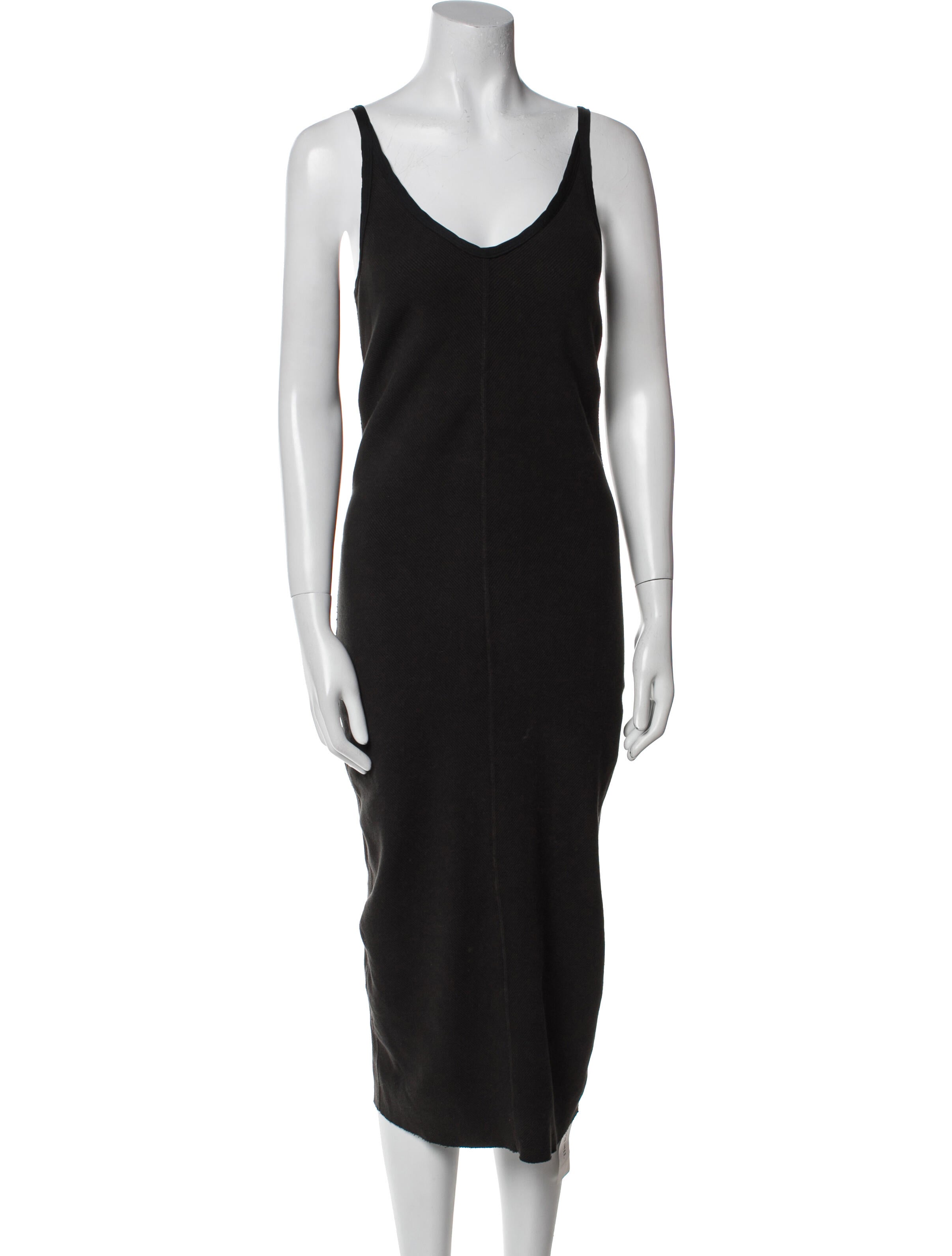 James Perse Scoop Neck Midi Length Dress