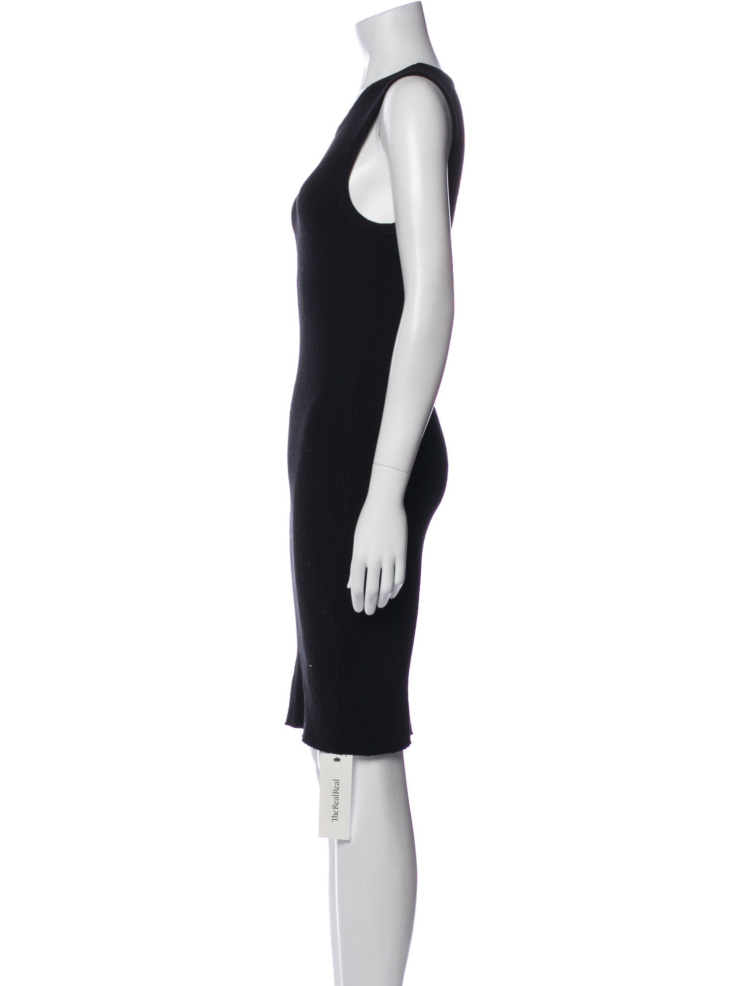 James Perse Scoop Neck Knee-Length Dress