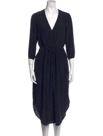 James Perse Silk Midi Length Dress