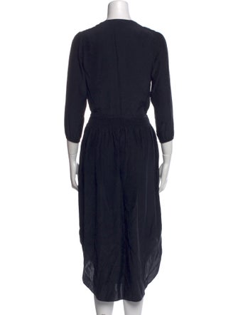 James Perse Silk Midi Length Dress