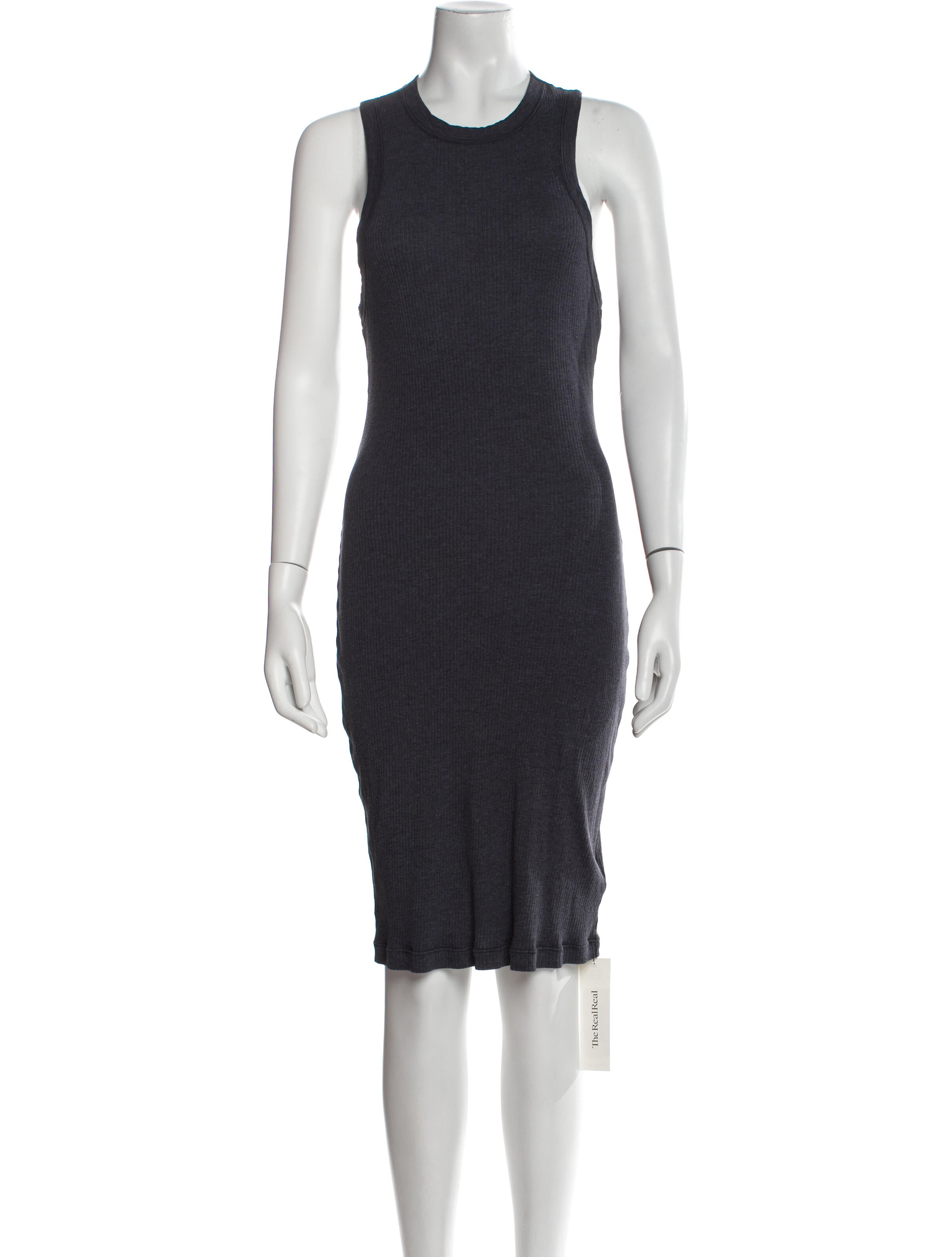 James Perse Crew Neck Knee-Length Dress