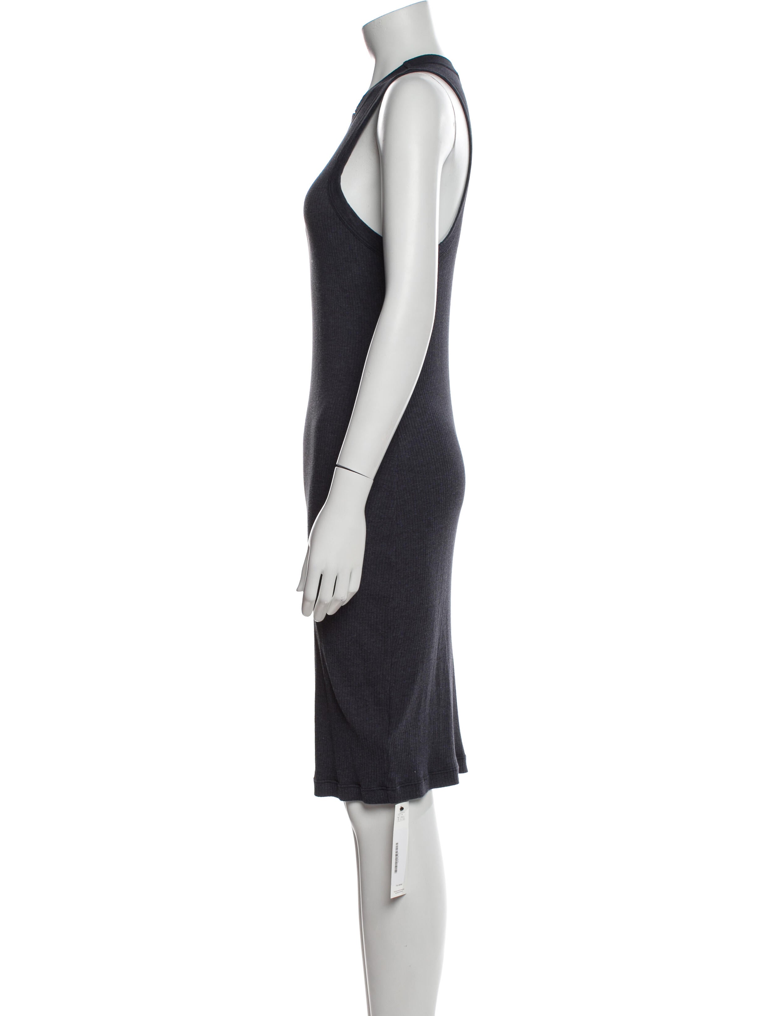 James Perse Crew Neck Knee-Length Dress