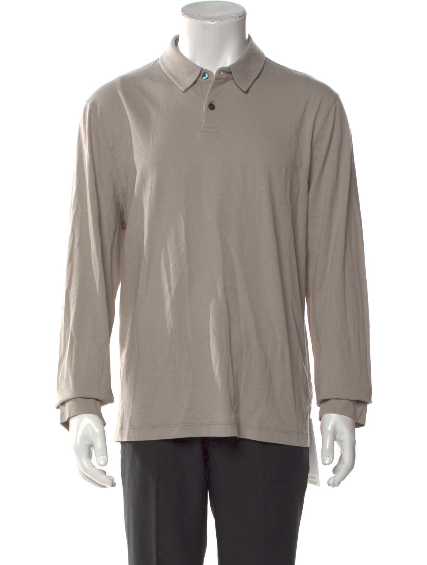 James Perse Collar Long Sleeve Polo Shirt w/ Tags