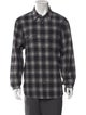 James Perse Plaid Print Long Sleeve Shirt