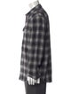 James Perse Plaid Print Long Sleeve Shirt