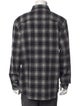 James Perse Plaid Print Long Sleeve Shirt