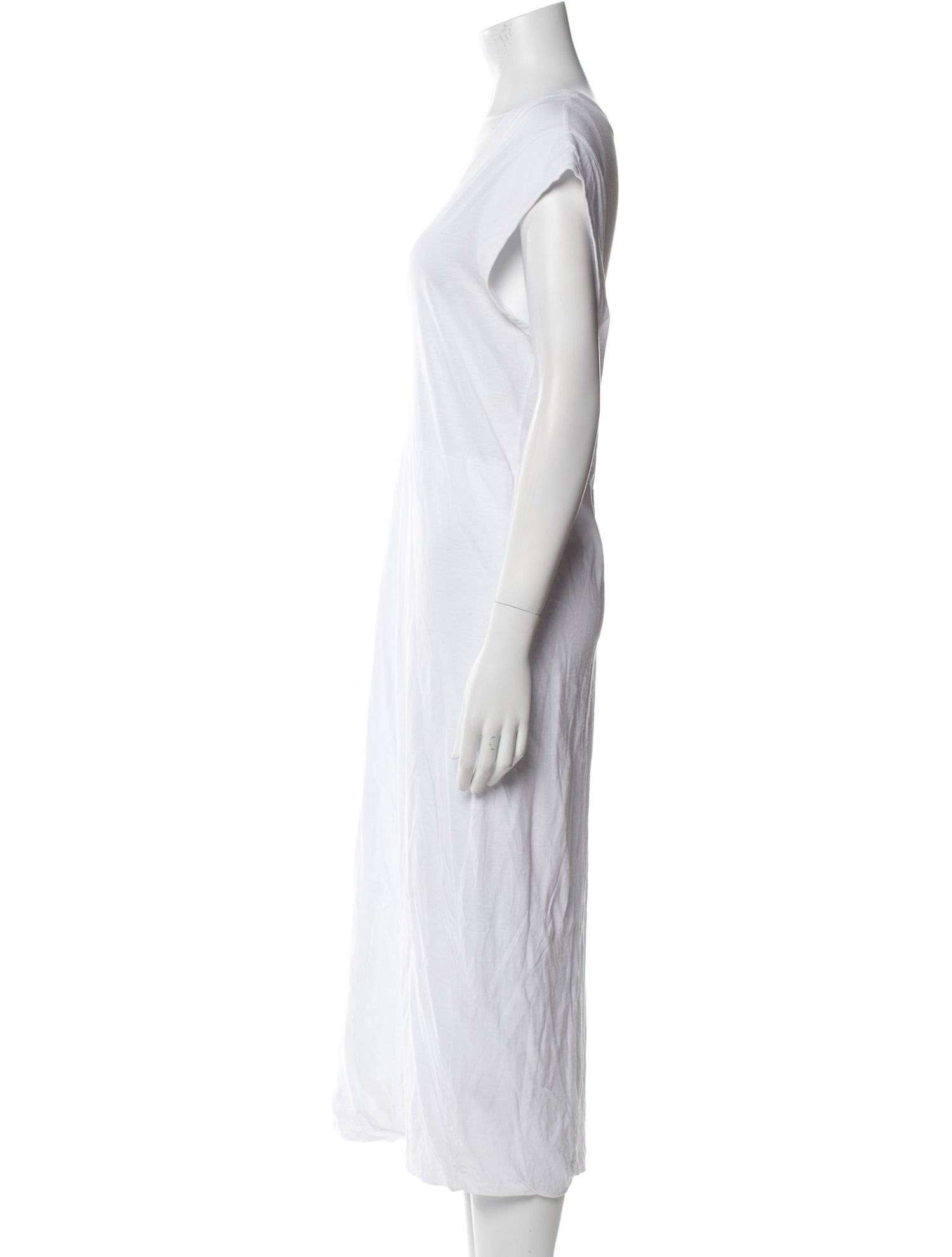 James Perse Scoop Neck Midi Length Dress