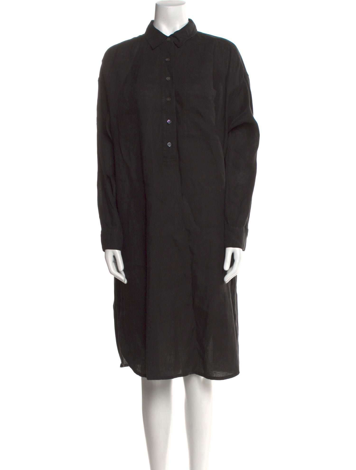 James Perse Linen Midi Length Dress