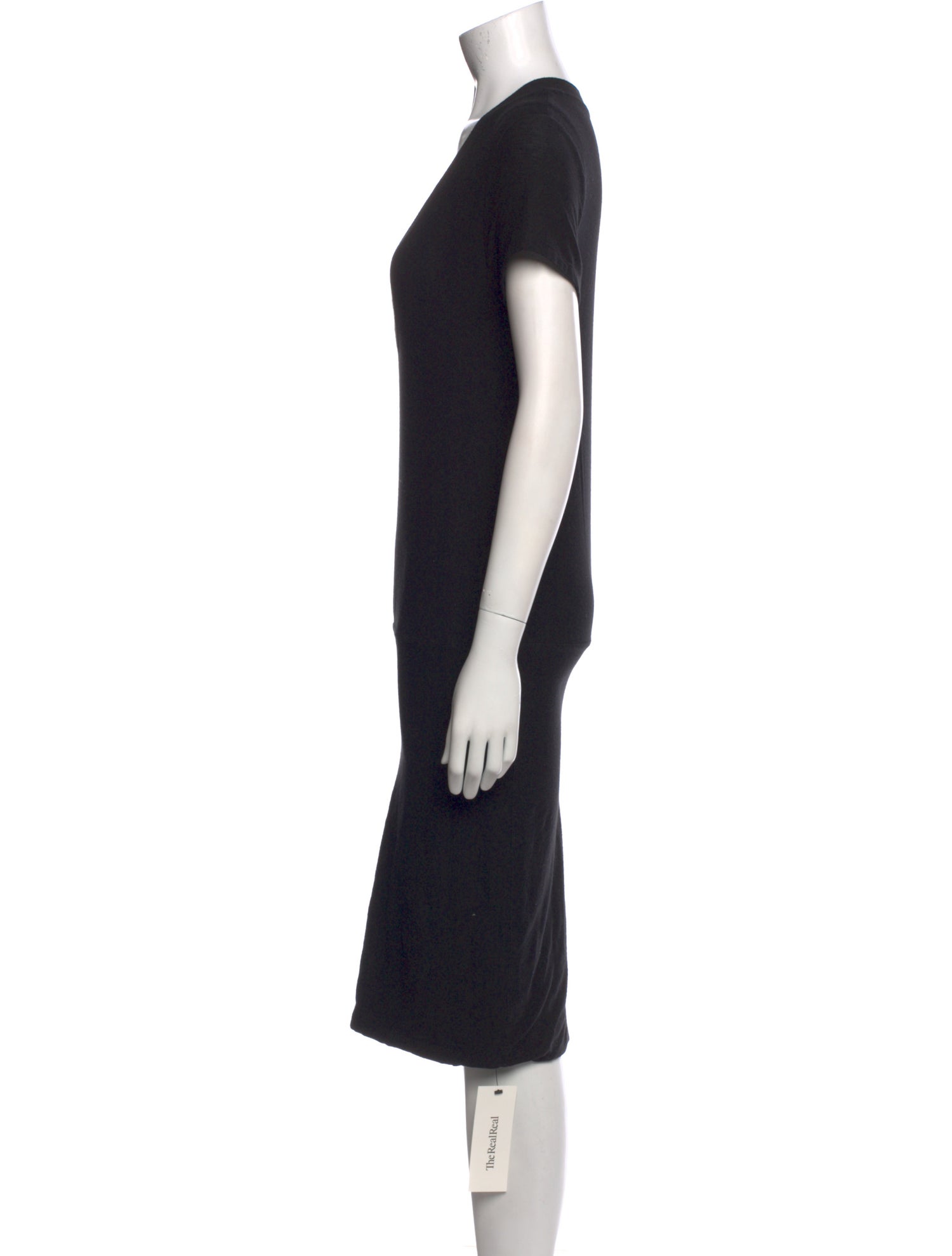 James Perse V-Neck Knee-Length Dress