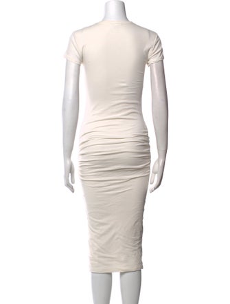 James Perse Scoop Neck Midi Length Dress