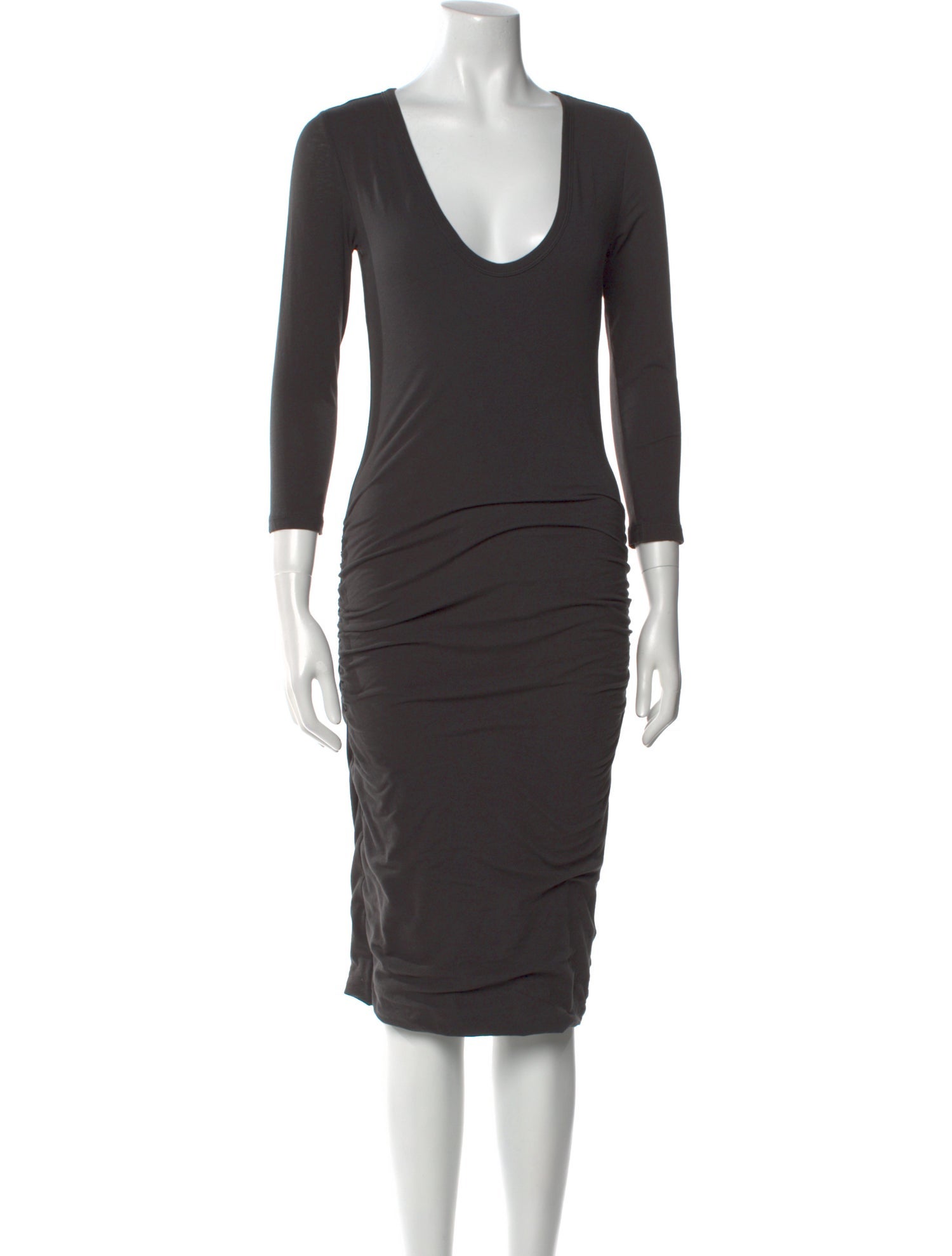 James Perse Scoop Neck Knee-Length Dress w/ Tags