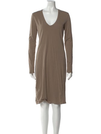 James Perse Scoop Neck Knee-Length Dress