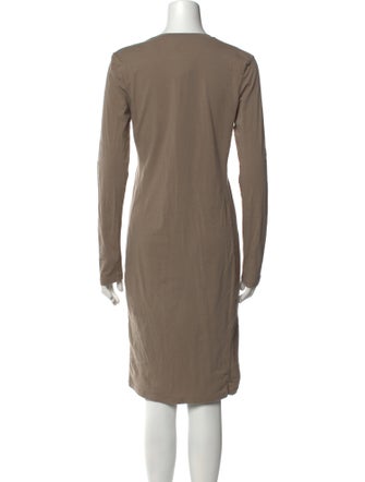 James Perse Scoop Neck Knee-Length Dress