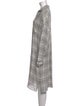 James Perse Plaid Print Knee-Length Dress