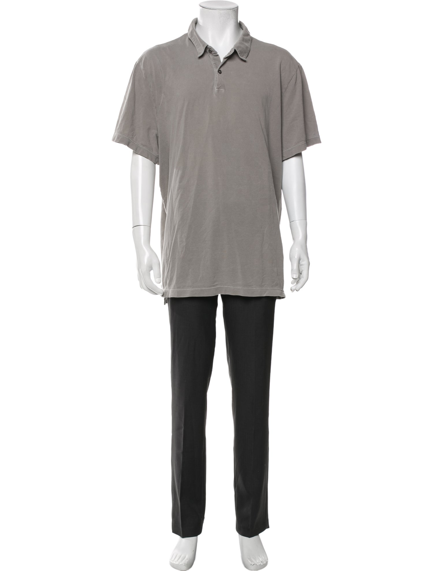 James Perse Collar Short Sleeve Polo Shirt