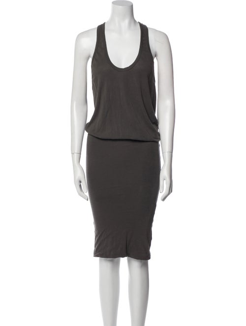 James Perse Scoop Neck Knee-Length Dress