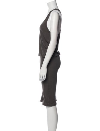 James Perse Scoop Neck Knee-Length Dress