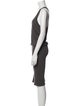James Perse Scoop Neck Knee-Length Dress