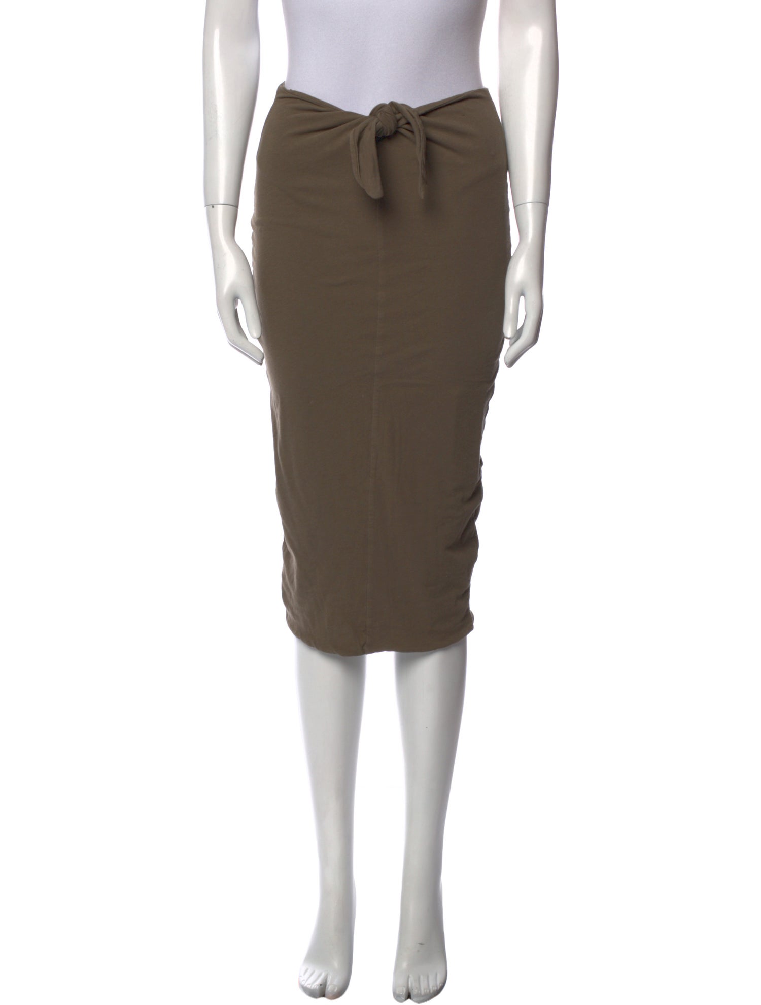 James Perse Bow Accents Knee-Length Skirt