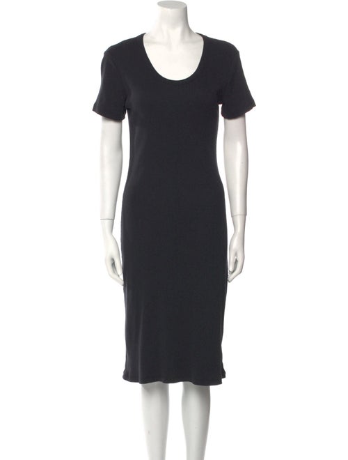 James Perse Scoop Neck Midi Length Dress