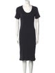 James Perse Scoop Neck Midi Length Dress