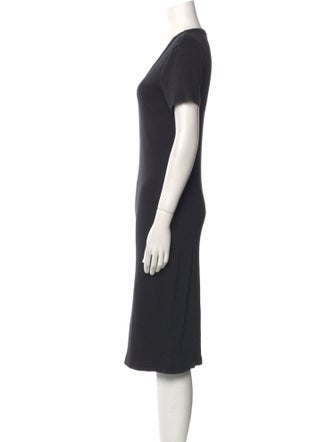 James Perse Scoop Neck Midi Length Dress