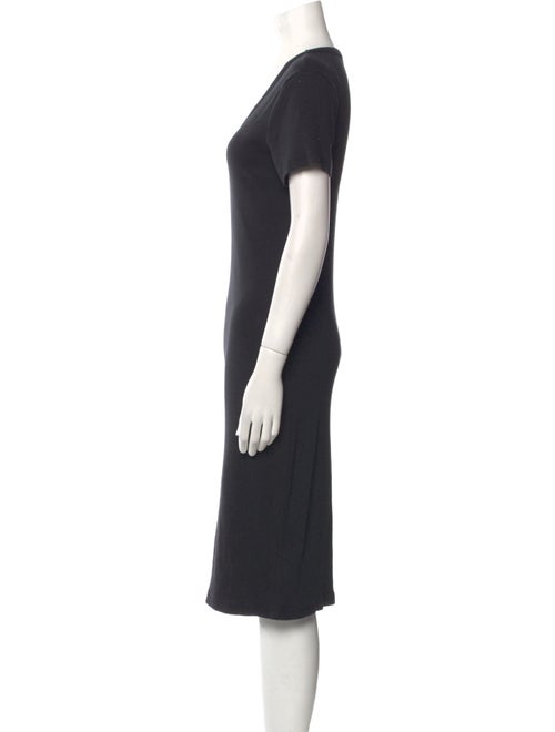 James Perse Scoop Neck Midi Length Dress