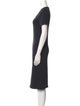 James Perse Scoop Neck Midi Length Dress