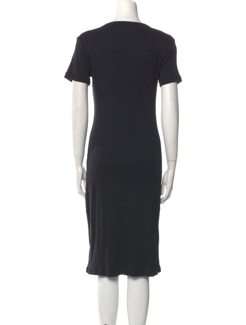 James Perse Scoop Neck Midi Length Dress