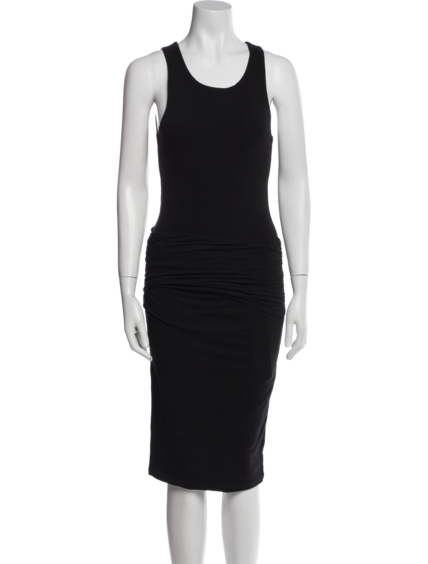 James Perse Scoop Neck Midi Length Dress