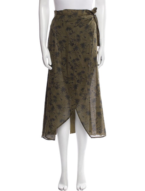 James Perse Printed Midi Length Skirt