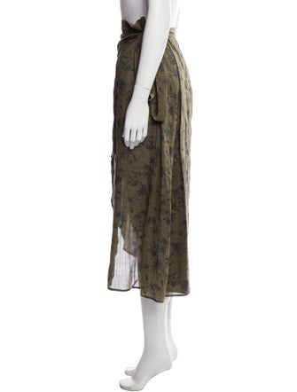 James Perse Printed Midi Length Skirt