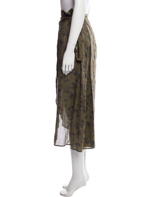 James Perse Printed Midi Length Skirt