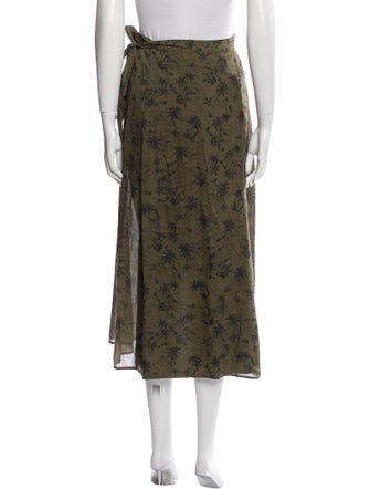 James Perse Printed Midi Length Skirt