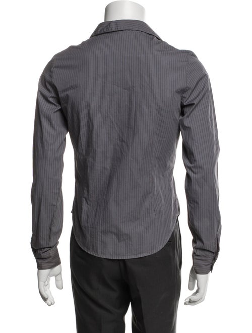 James Perse Striped Long Sleeve Dress Shirt