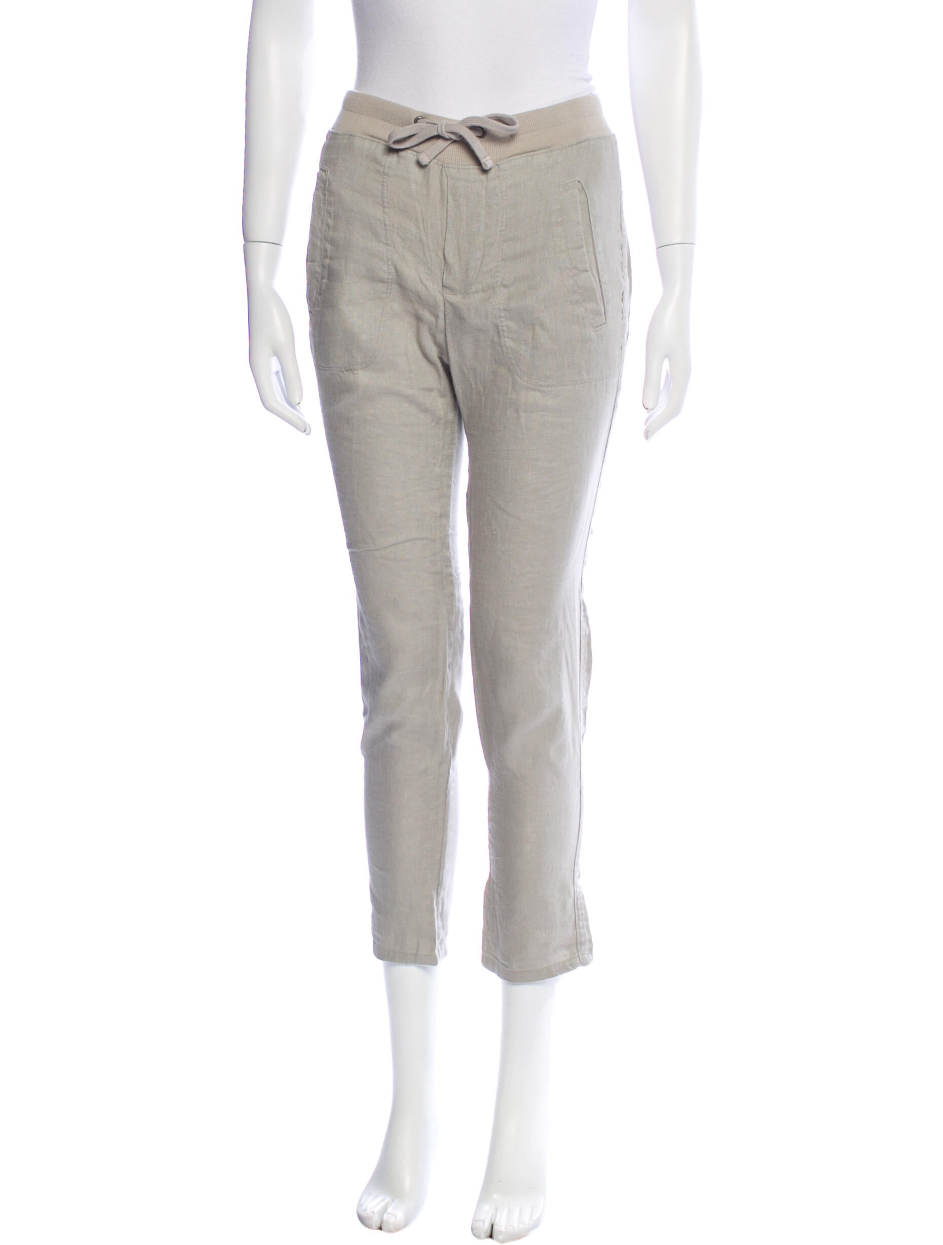 James Perse Linen Straight Leg Pants