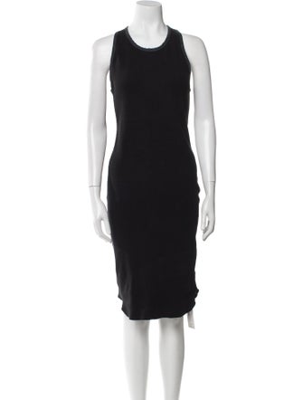 James Perse Scoop Neck Knee-Length Dress