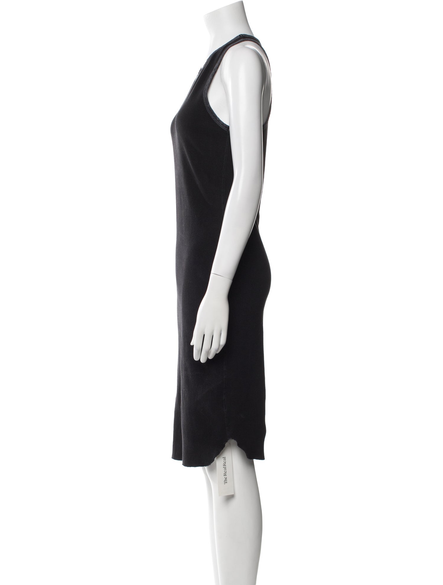 James Perse Scoop Neck Knee-Length Dress