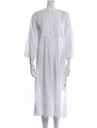 James Perse Mock Neck Midi Length Dress