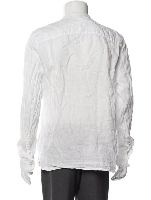 James Perse Linen Printed Dress Shirt