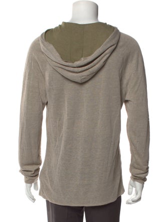 James Perse Linen Crew Neck Hoodie