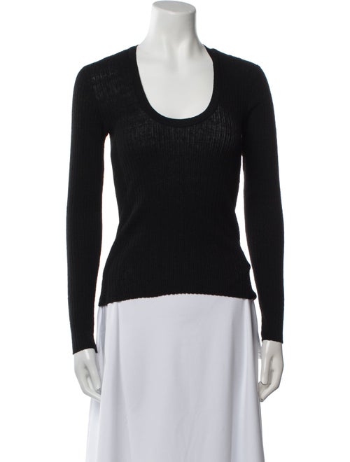 James Perse Linen Scoop Neck Sweater