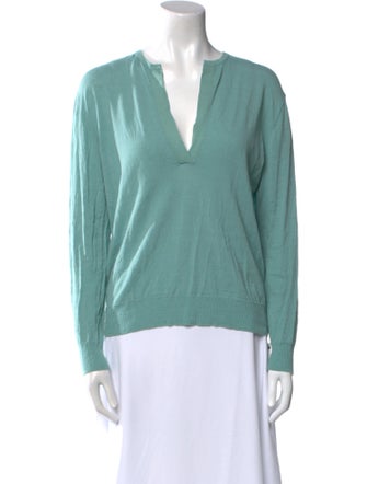 James Perse Linen V-Neck Sweater