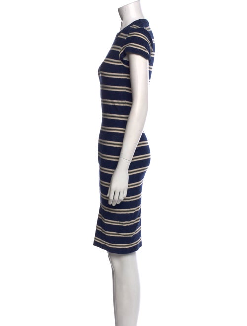 James Perse Striped Knee-Length Dress