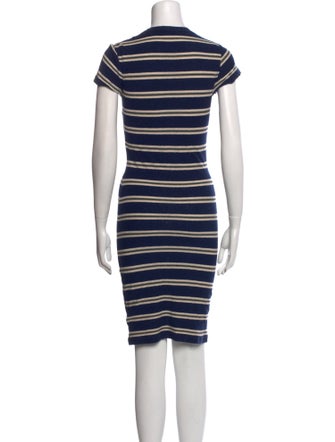 James Perse Striped Knee-Length Dress