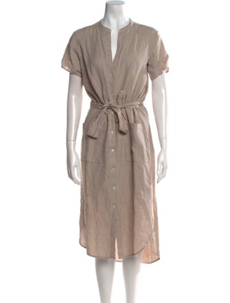 James Perse Linen Midi Length Dress